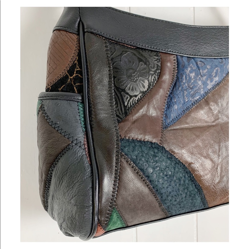 Vintage patchwork handbag - Picture 4 of 5